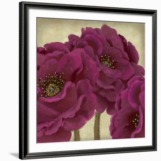 Peony Dusk II-Linda Wood-Framed Art Print