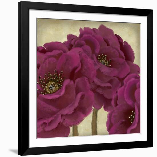 Peony Dusk II-Linda Wood-Framed Art Print