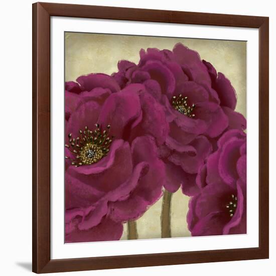 Peony Dusk II-Linda Wood-Framed Art Print