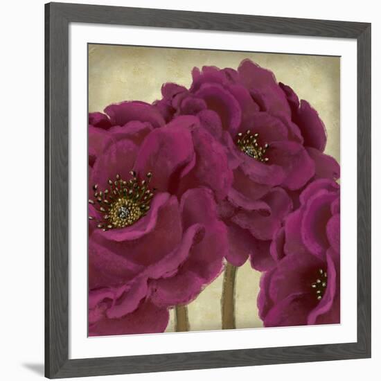 Peony Dusk II-Linda Wood-Framed Art Print