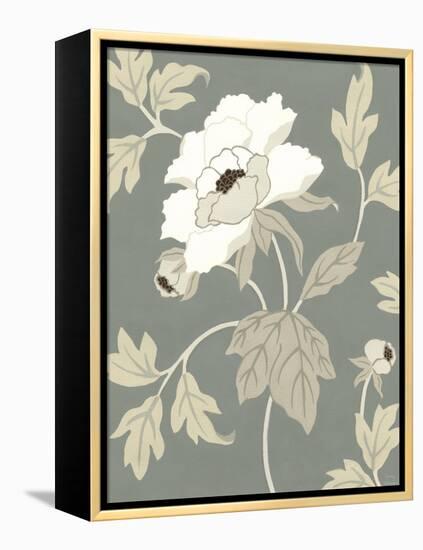 Peony Elegance I-Nancy Slocum-Framed Stretched Canvas