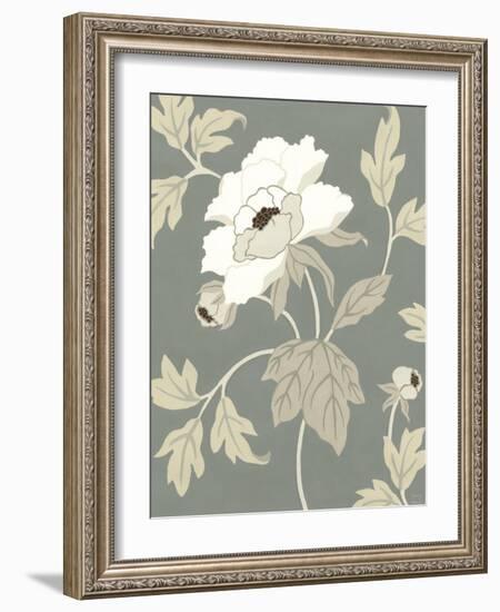 Peony Elegance I-Nancy Slocum-Framed Art Print