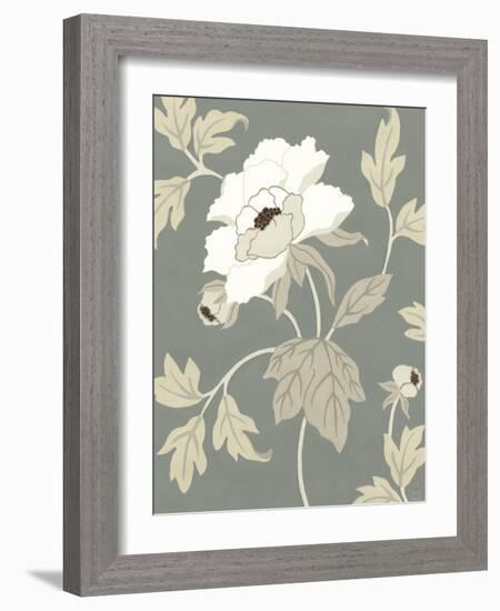 Peony Elegance I-Nancy Slocum-Framed Art Print