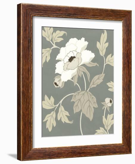 Peony Elegance I-Nancy Slocum-Framed Art Print