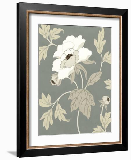 Peony Elegance I-Nancy Slocum-Framed Art Print