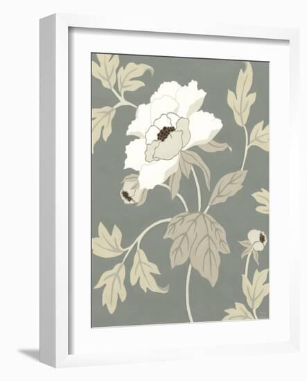 Peony Elegance I-Nancy Slocum-Framed Art Print