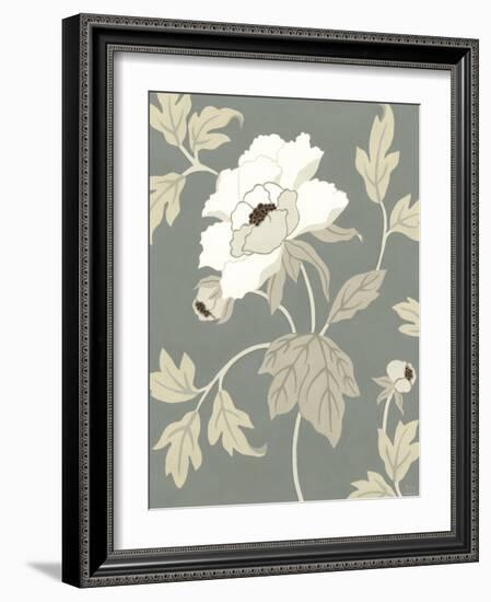 Peony Elegance I-Nancy Slocum-Framed Art Print