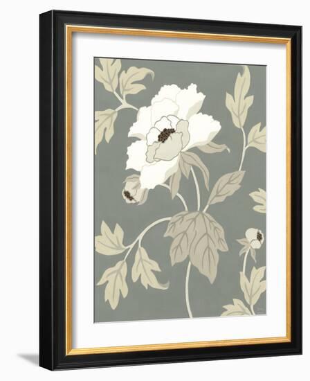 Peony Elegance I-Nancy Slocum-Framed Art Print