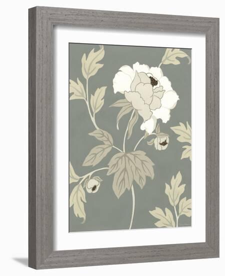 Peony Elegance II-Nancy Slocum-Framed Art Print