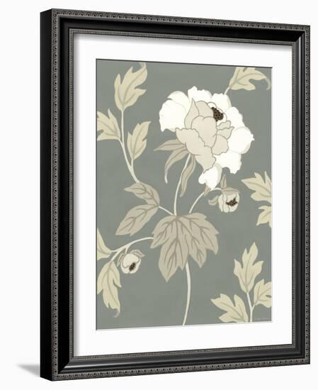 Peony Elegance II-Nancy Slocum-Framed Art Print