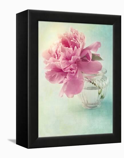 Peony Flower in a Vase-egal-Framed Premier Image Canvas