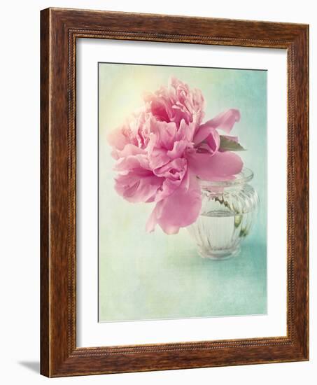 Peony Flower in a Vase-egal-Framed Photographic Print