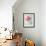 Peony Flower in a Vase-egal-Framed Photographic Print displayed on a wall