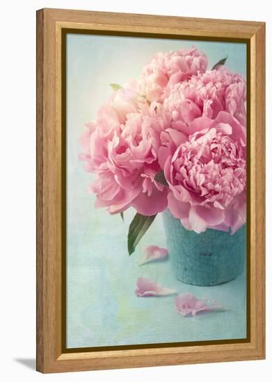 Peony Flowers in a Vase-egal-Framed Premier Image Canvas