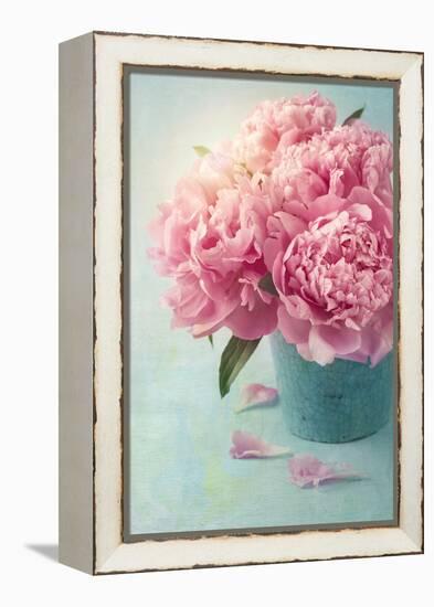 Peony Flowers in a Vase-egal-Framed Premier Image Canvas