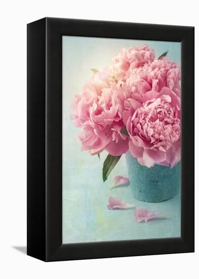 Peony Flowers in a Vase-egal-Framed Premier Image Canvas