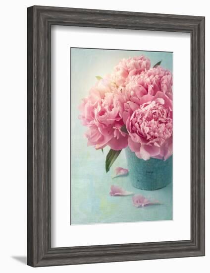 Peony Flowers in a Vase-egal-Framed Photographic Print