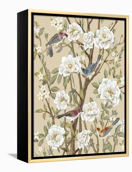 Peony Garden-Mark Chandon-Framed Stretched Canvas