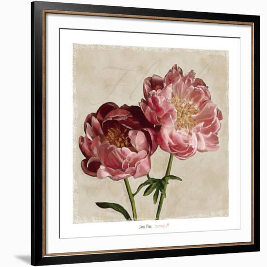 Peony II-Janel Pahl-Framed Art Print