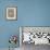 Peony on Soft Blue-Silvia Vassileva-Framed Art Print displayed on a wall