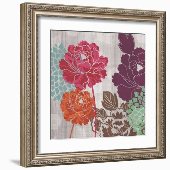 Peony Patterns I-Tandi Venter-Framed Giclee Print