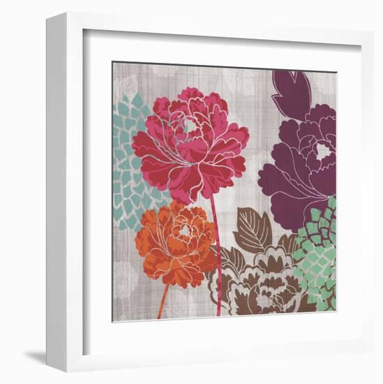 Peony Patterns I-Tandi Venter-Framed Giclee Print