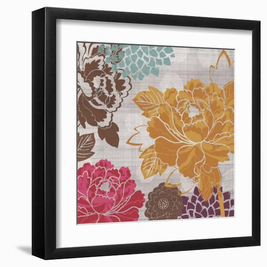 Peony Patterns II-Tandi Venter-Framed Giclee Print