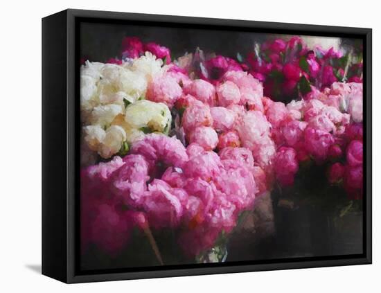 Peony Season, 2018, mixed media)-Helen White-Framed Premier Image Canvas