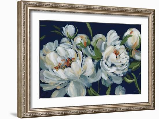 Peony Season I Navy-Katrina Pete-Framed Premium Giclee Print