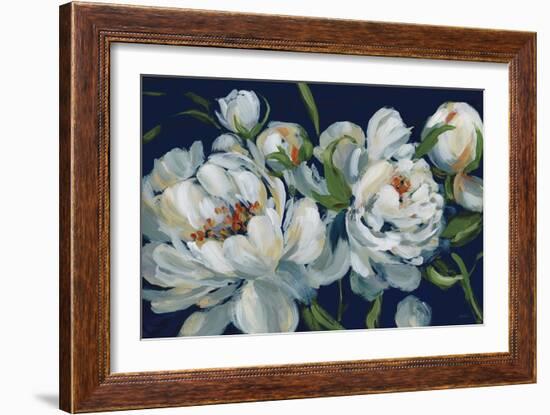 Peony Season I Navy-Katrina Pete-Framed Premium Giclee Print