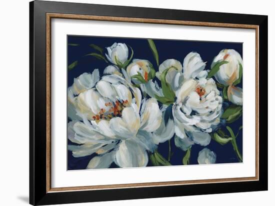 Peony Season I Navy-Katrina Pete-Framed Premium Giclee Print