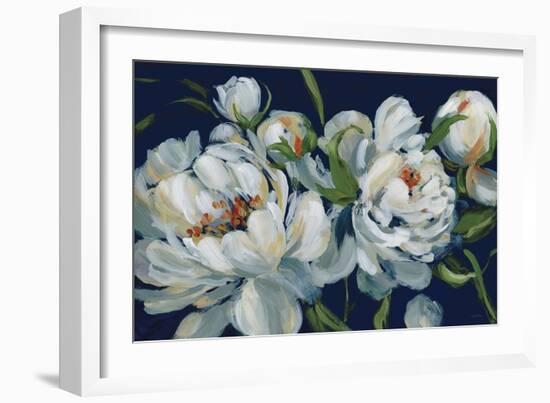 Peony Season I Navy-Katrina Pete-Framed Premium Giclee Print