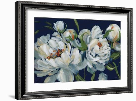 Peony Season I Navy-Katrina Pete-Framed Premium Giclee Print