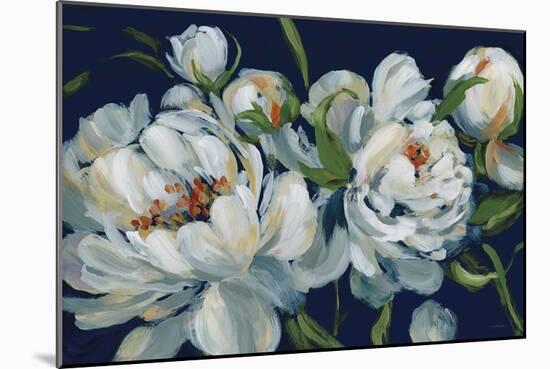 Peony Season I Navy-Katrina Pete-Mounted Art Print