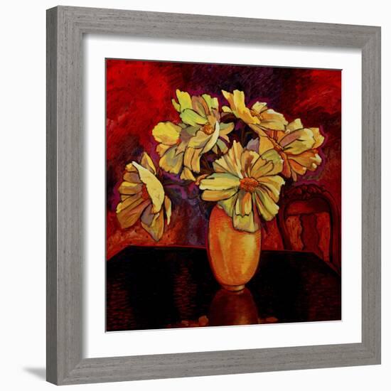 Peony Vase-John Newcomb-Framed Giclee Print