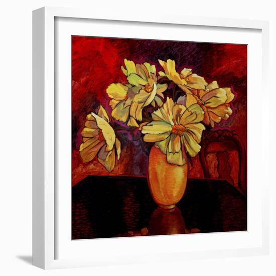 Peony Vase-John Newcomb-Framed Giclee Print