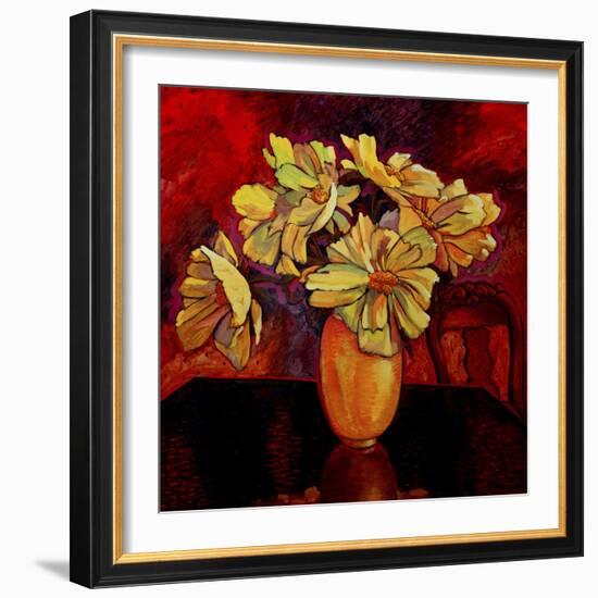 Peony Vase-John Newcomb-Framed Giclee Print