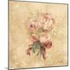 Peony with Red Ribbon-Cheri Blum-Mounted Art Print