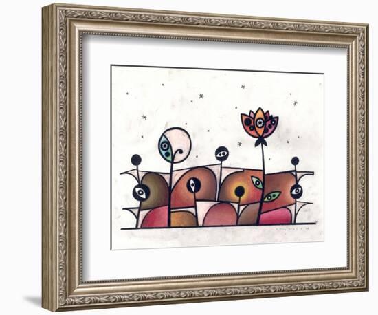 People and Flower-Enrico Varrasso-Framed Art Print