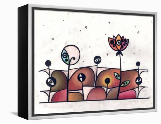 People and Flower-Enrico Varrasso-Framed Stretched Canvas