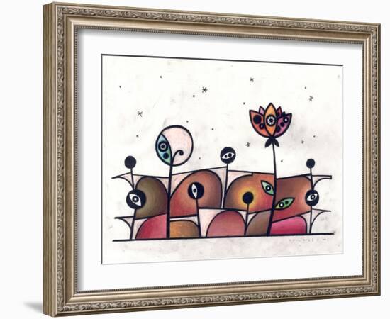 People and Flower-Enrico Varrasso-Framed Art Print