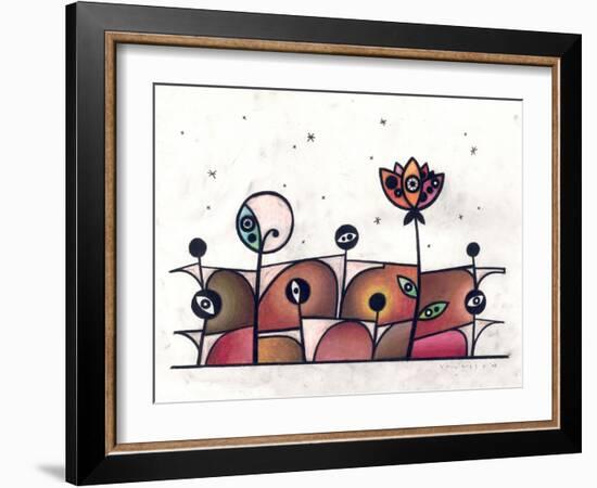 People and Flower-Enrico Varrasso-Framed Art Print