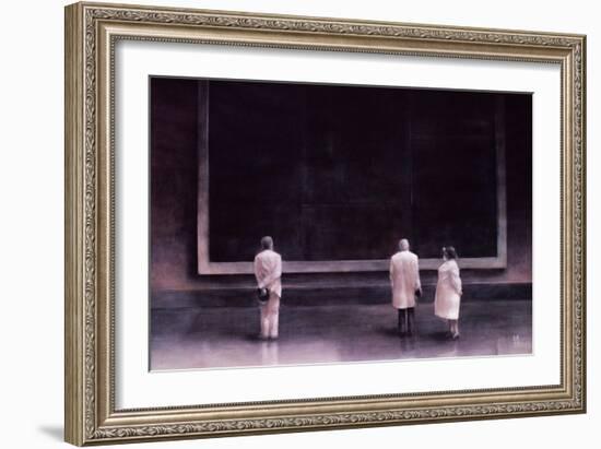 People at an Exhibition, 1990-Lincoln Seligman-Framed Giclee Print