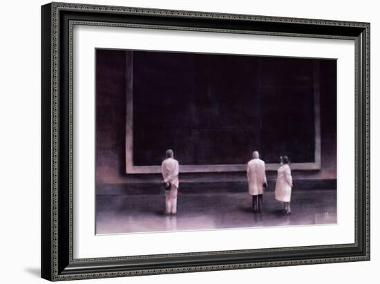 People at an Exhibition, 1990-Lincoln Seligman-Framed Giclee Print