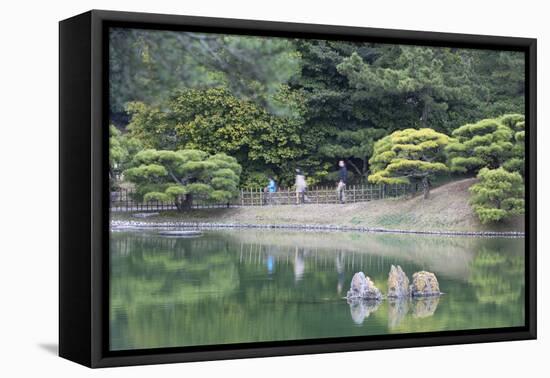 People at Ritsurin-Koen, Takamatsu, Shikoku, Japan-Ian Trower-Framed Premier Image Canvas