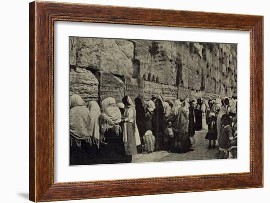 People at the Wailing Wall, Jerusalem-null-Framed Photographic Print