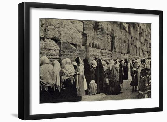 People at the Wailing Wall, Jerusalem-null-Framed Photographic Print