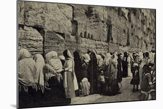 People at the Wailing Wall, Jerusalem-null-Mounted Photographic Print