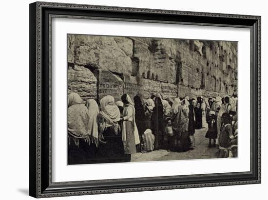 People at the Wailing Wall, Jerusalem-null-Framed Photographic Print