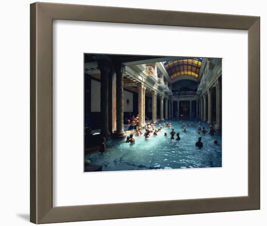 People Bathing in the Hotel Gellert Baths, Budapest, Hungary, Europe-Woolfitt Adam-Framed Photographic Print